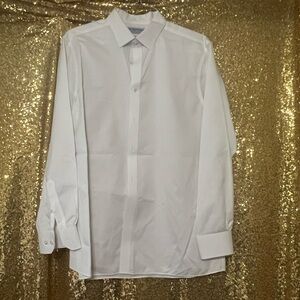 Hart Schaffner Marx Crisp White Dress Shirt